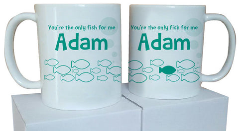 VA12 - You're the only fish for me Mug & White Gift Box