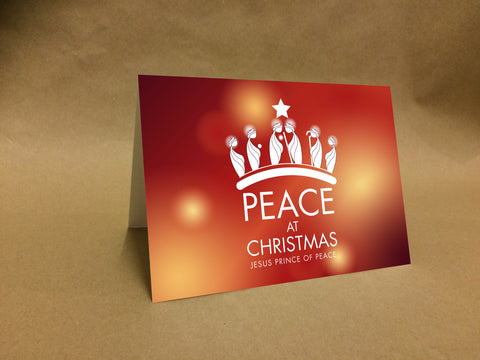 Christmas Cards for Business & Home, Religious Peace at Christmas with Kings